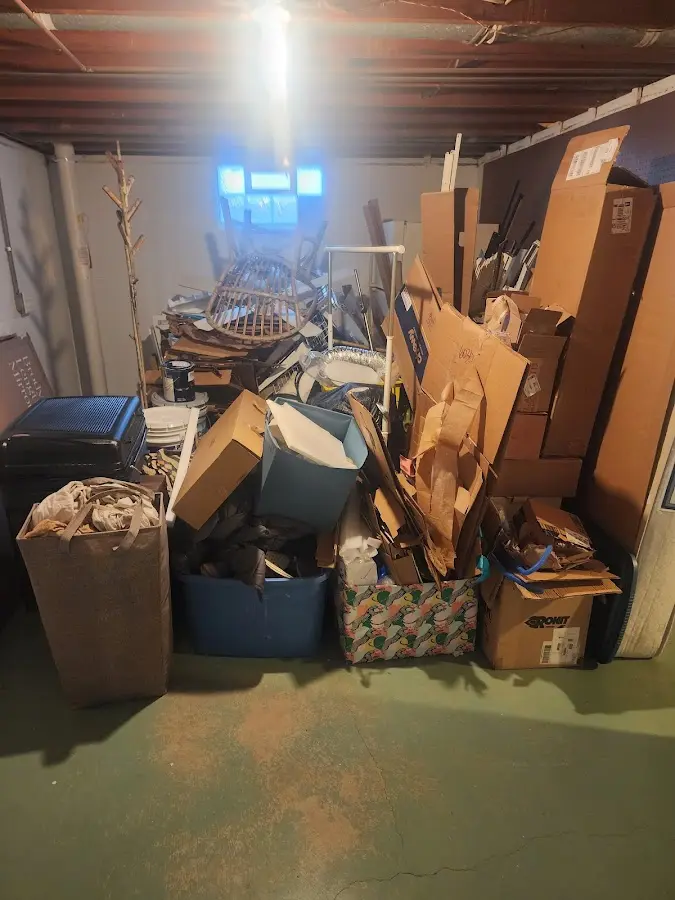 Roll-off dumpster container at job site for 2 Yard Dumpster Rental in Lake Wylie